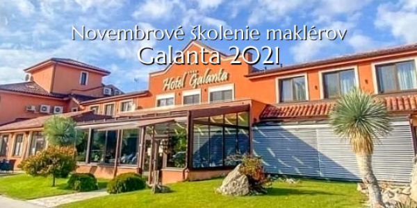 Novembrové skolenie maklérov Galanta 2021