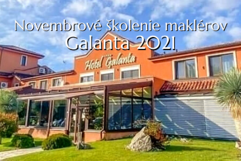 Novembrové skolenie maklérov Galanta 2021